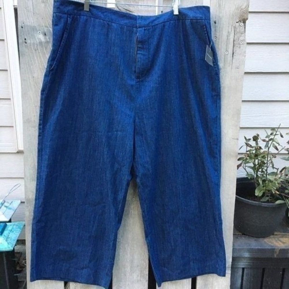MADISON Sz 22w Curvy Jean Wide-Leg  Pants (SHORT) NWT